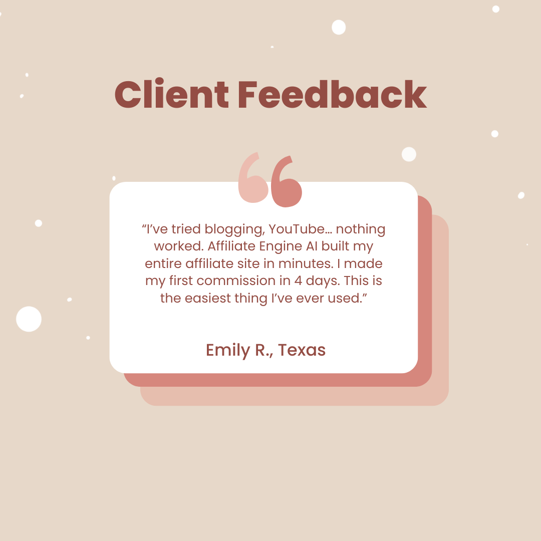 Brown Minimalist Testimonial Instagram Post